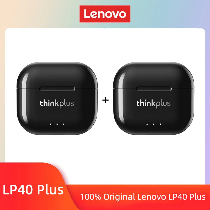Lenovo LP40 II Earphones Original LP40 plus TWS Wireless Bluetooth 5.3 Headphones Sport Noise Reduction Touch Control Earbudss