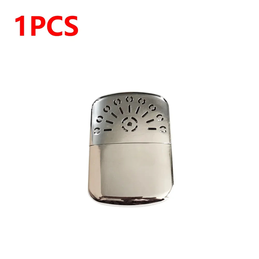 Reusable Hand Warmer Portable Fuel Catalytic Warmer Metal Alloy Pocket Winter Heater for Home Office Outdoor Camping Fishing