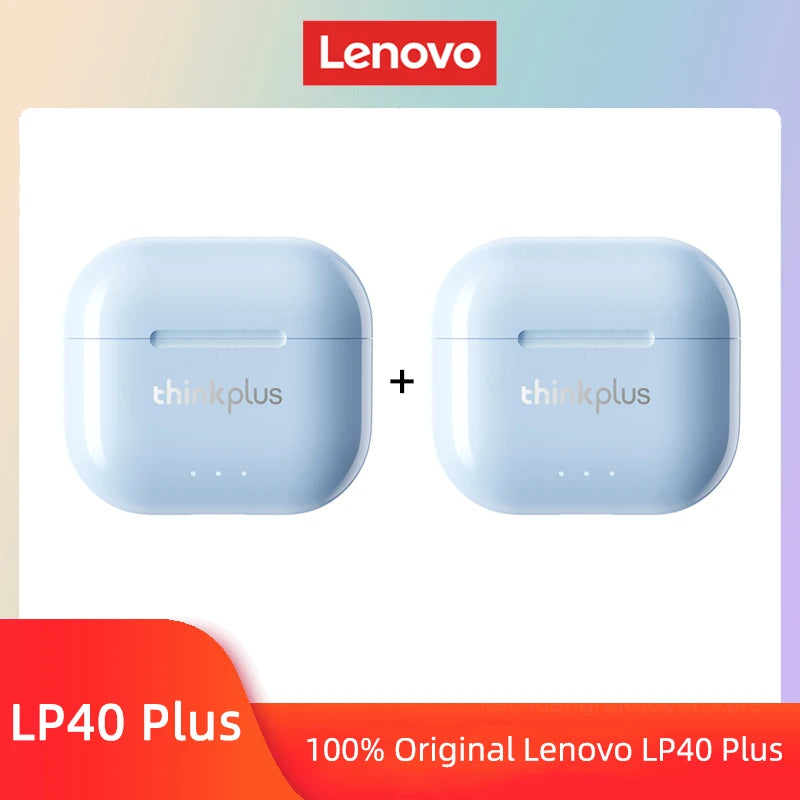 Lenovo LP40 II Earphones Original LP40 plus TWS Wireless Bluetooth 5.3 Headphones Sport Noise Reduction Touch Control Earbudss