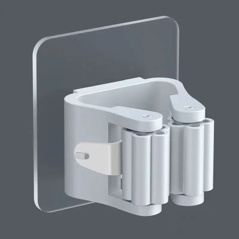 Multi-Purpose Hooks Adhesive Wall Hanging Mop Rack Broom Hanger Hook Kitchen Bathroom Organization Home Organizer Accessories