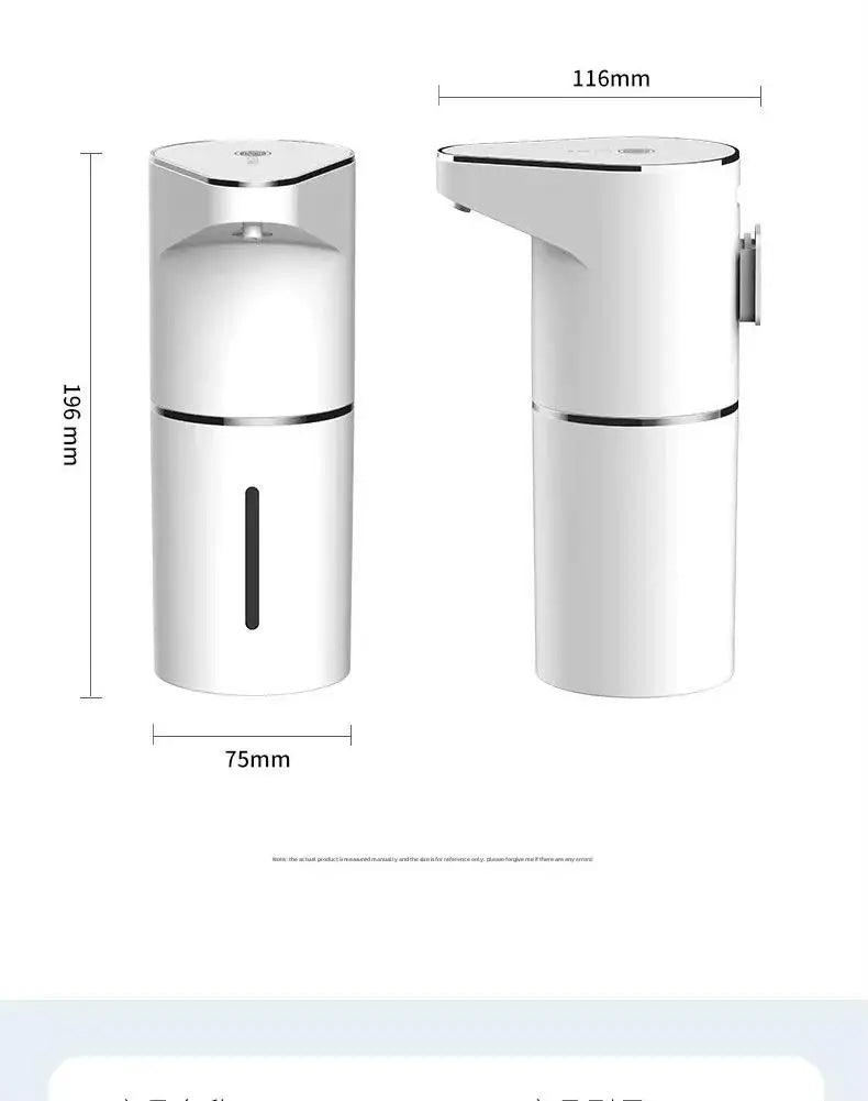 Intelligent Sensor Multi-Speed Contact-Free Wall-Mounted Vertical Hand Sanitizer Bubble Machine Rechargeable Soap Dispenser