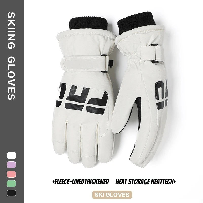 Winter Cycling Gloves Non Slip Touch Ski Gloves Snowboard Accessories Waterproof Pocket Warm Men's and Women's Thermal Gloves