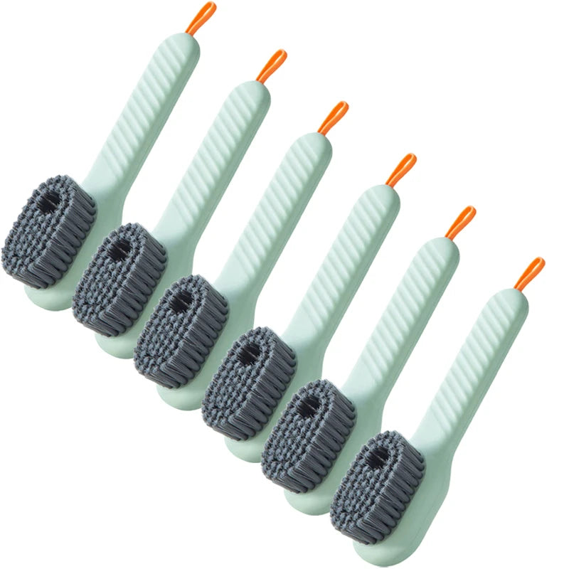 1/2pcs Shoes Brush Automatic Liquid Discharge Multifunction Press Out Shoes Cleaner Soft Bristles Clothes Brushes Cleaning Tool