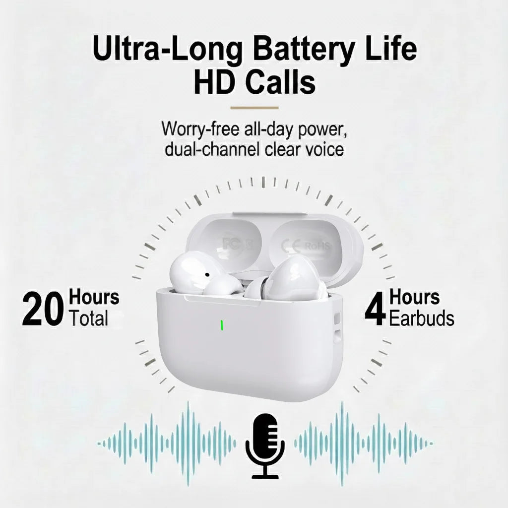 Active Noise Cancelling Wireless Headphones with Immersive Sound Ultra-Low Latency Effortless Wireless Charging for Gym running