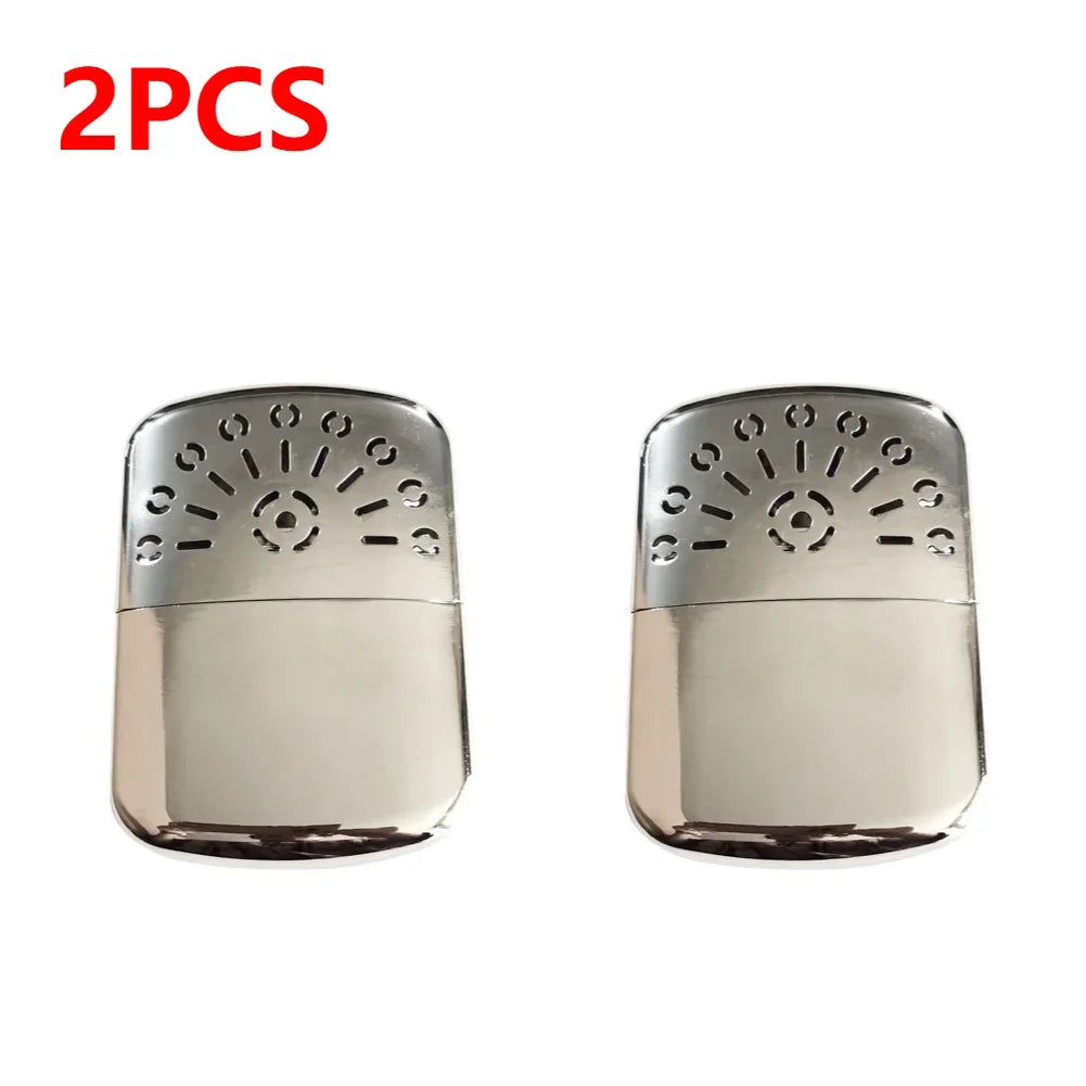 Reusable Hand Warmer Portable Fuel Catalytic Warmer Metal Alloy Pocket Winter Heater for Home Office Outdoor Camping Fishing