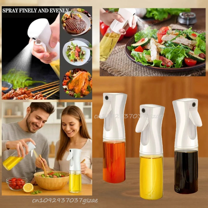 Kitchen Oil Spray Household Oil Spray Bottle Press-type Oil Kettle Oil Control Atomization Bottles Oil Pot DIY Seasoning Tools