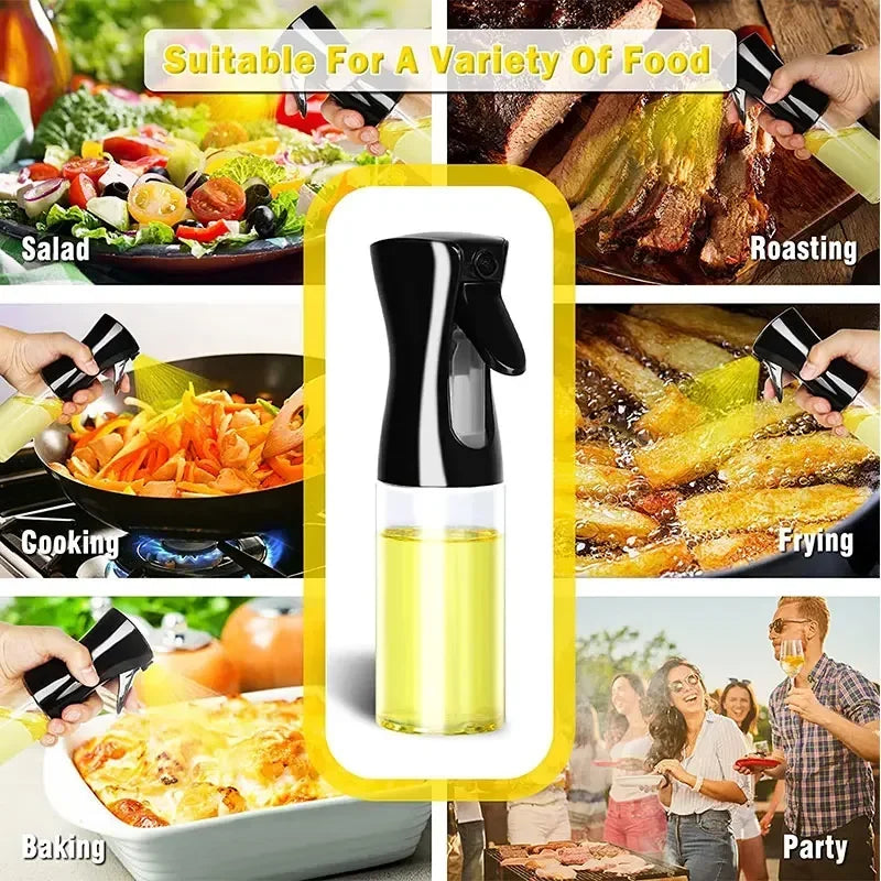 Kitchen Oil Spray Household Oil Spray Bottle Press-type Oil Kettle Oil Control Atomization Bottles Oil Pot DIY Seasoning Tools