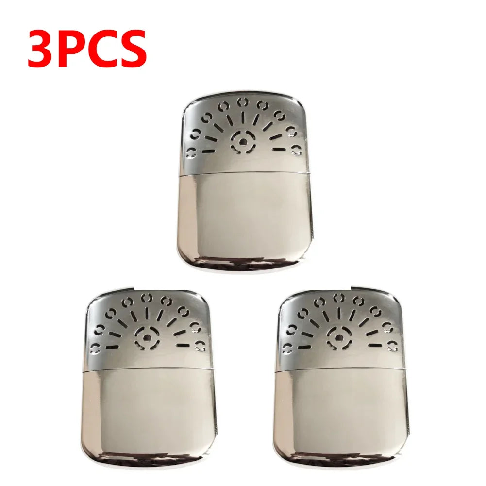 Reusable Hand Warmer Portable Fuel Catalytic Warmer Metal Alloy Pocket Winter Heater for Home Office Outdoor Camping Fishing