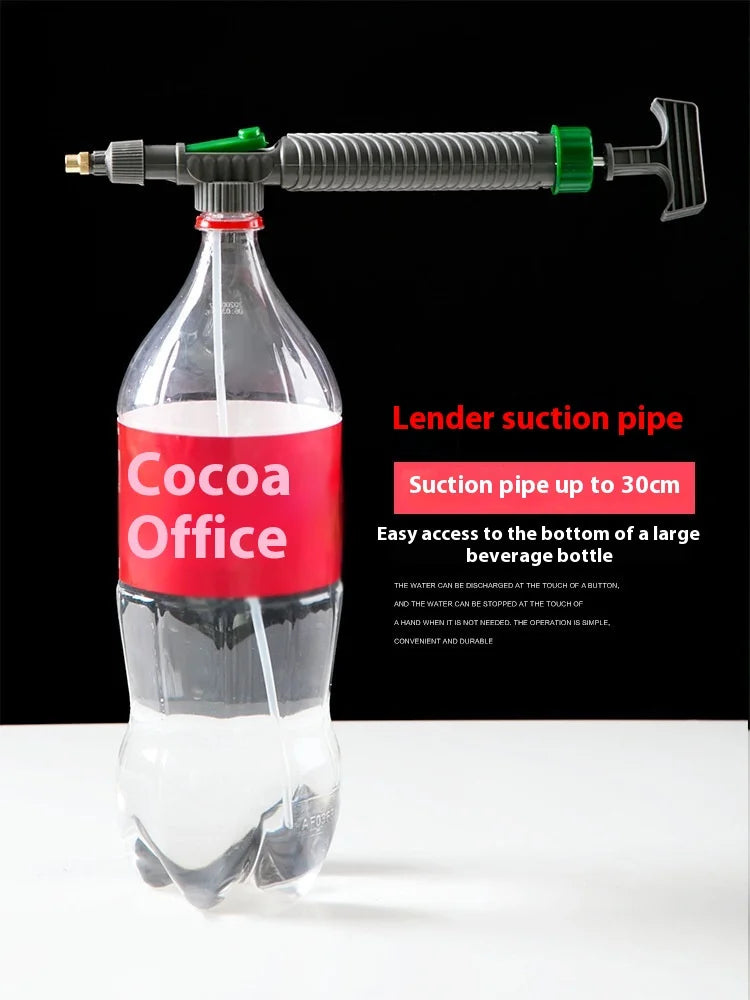 Watering Irrigation High Sprayer Water Pressure Flower Garden Gun Sprayer Head Juice Bottles Interface Plastic Trolley Spray